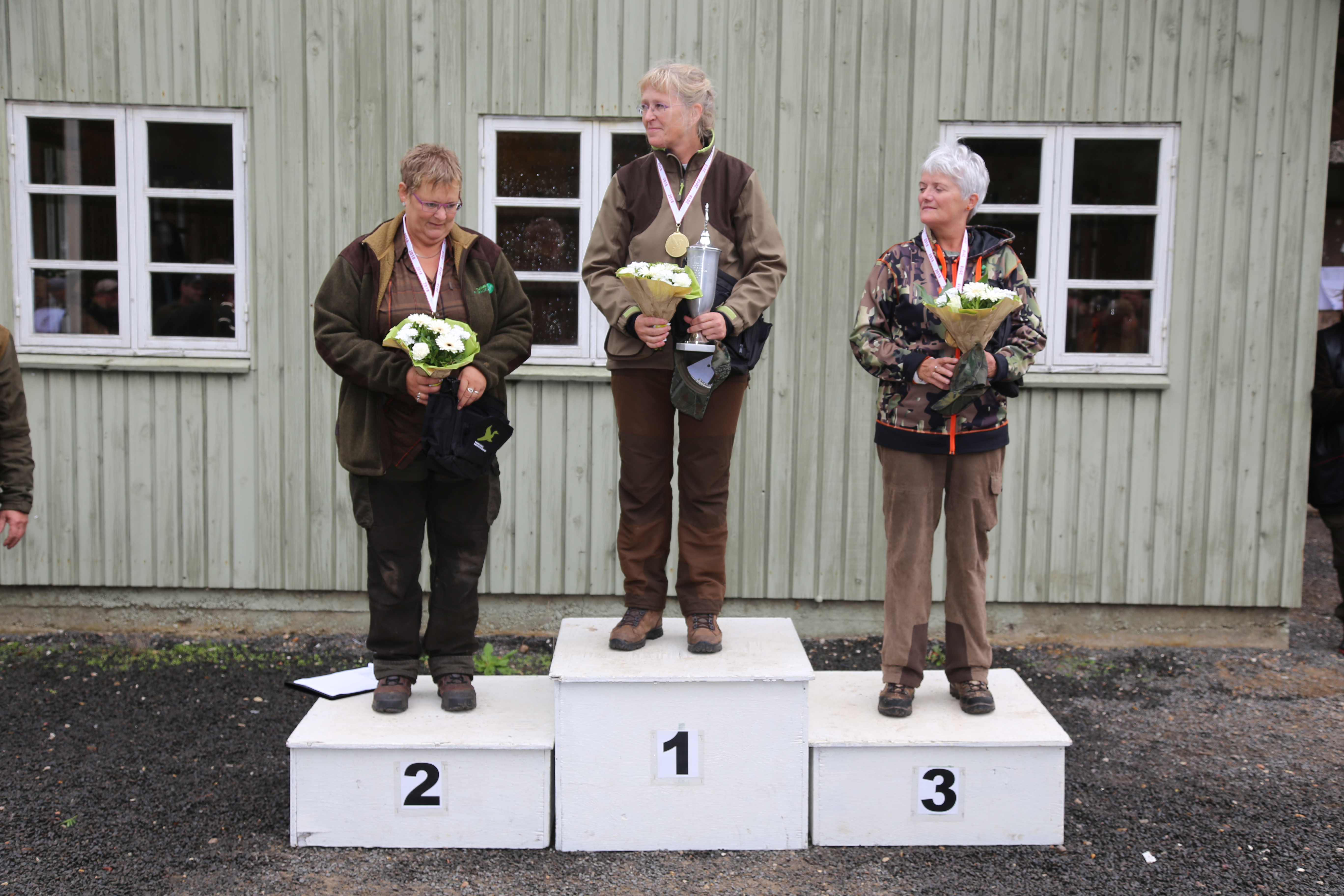 Damer: 1. Kate Søborg 316 point. 2. Lise Pedersen 297 point. 3. Sonja Nielsen 287 point.