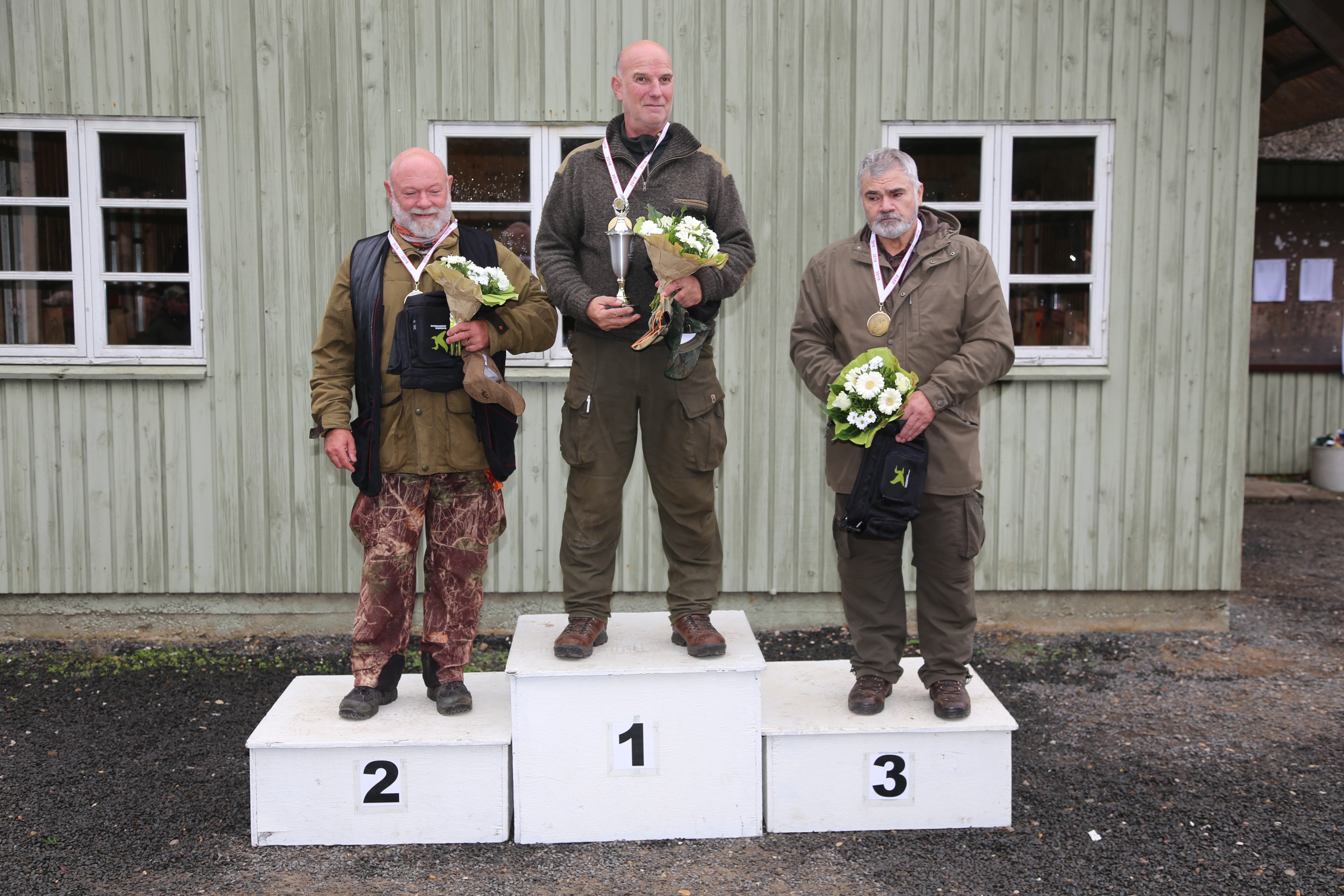 Veteraner: 1. Finn Nielsen 388 point. 2. Rolf Hagstrøm 387 point. 3. Aage Teglgaard 376 point.